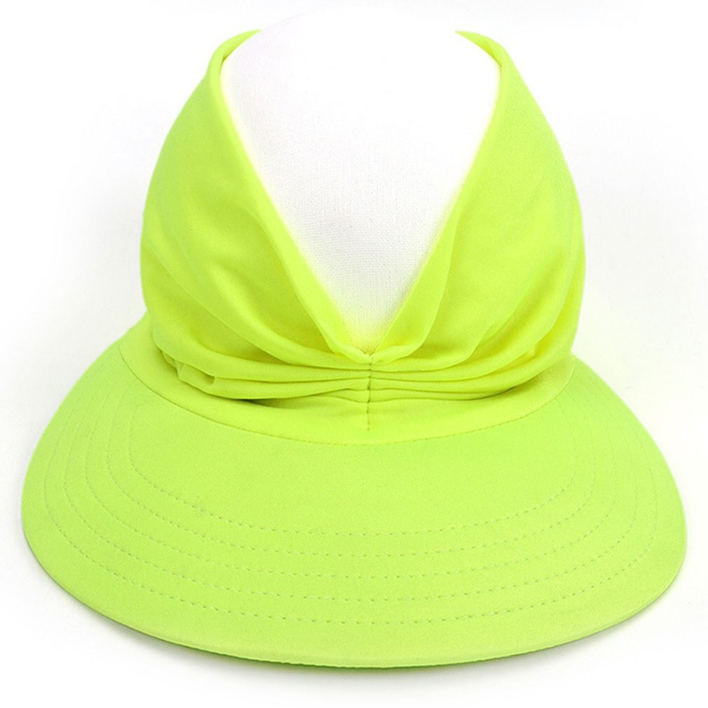 Flexible Adult Hat for Women Anti-UV Wide Brim Visor Hat Easy To Carry Travel Caps Fashion Beach Summer Sun Protection Hats