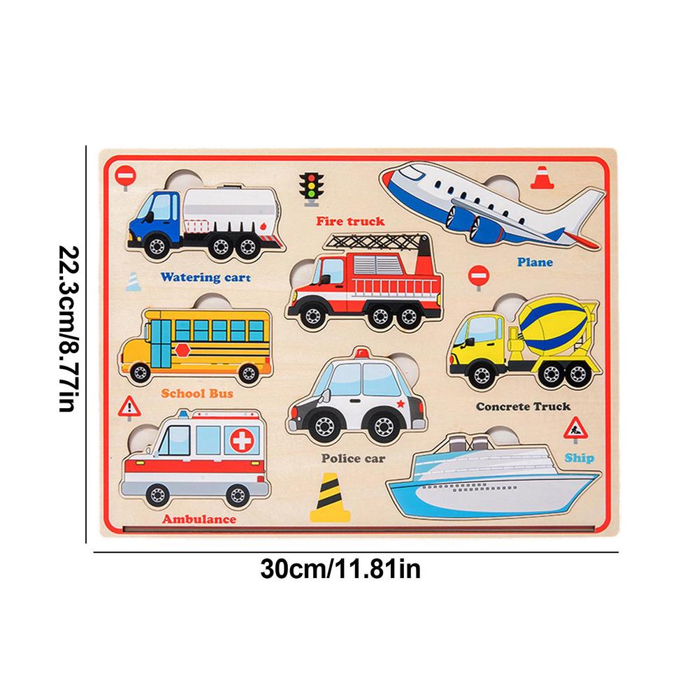 Wooden Magnetic Puzzle Board Multi-function Children Animal Writing Drawing Blackboard Learning Education Toys For Kids Gifts