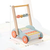 Robud Wooden Baby Walkers Push Toys for Baby Girls Boys 10 Month +, Adjustable Speed Push and Pull Learning Walker Activity Toys