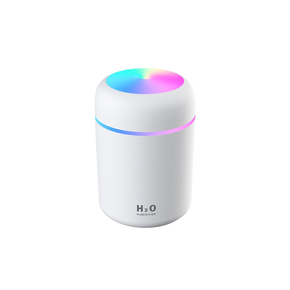 Mist Sprayer Portable 300ml Electric Ultrasonic Colorful Usb Humidifiers Plants Purifier For Home Car With Colorful Night Light