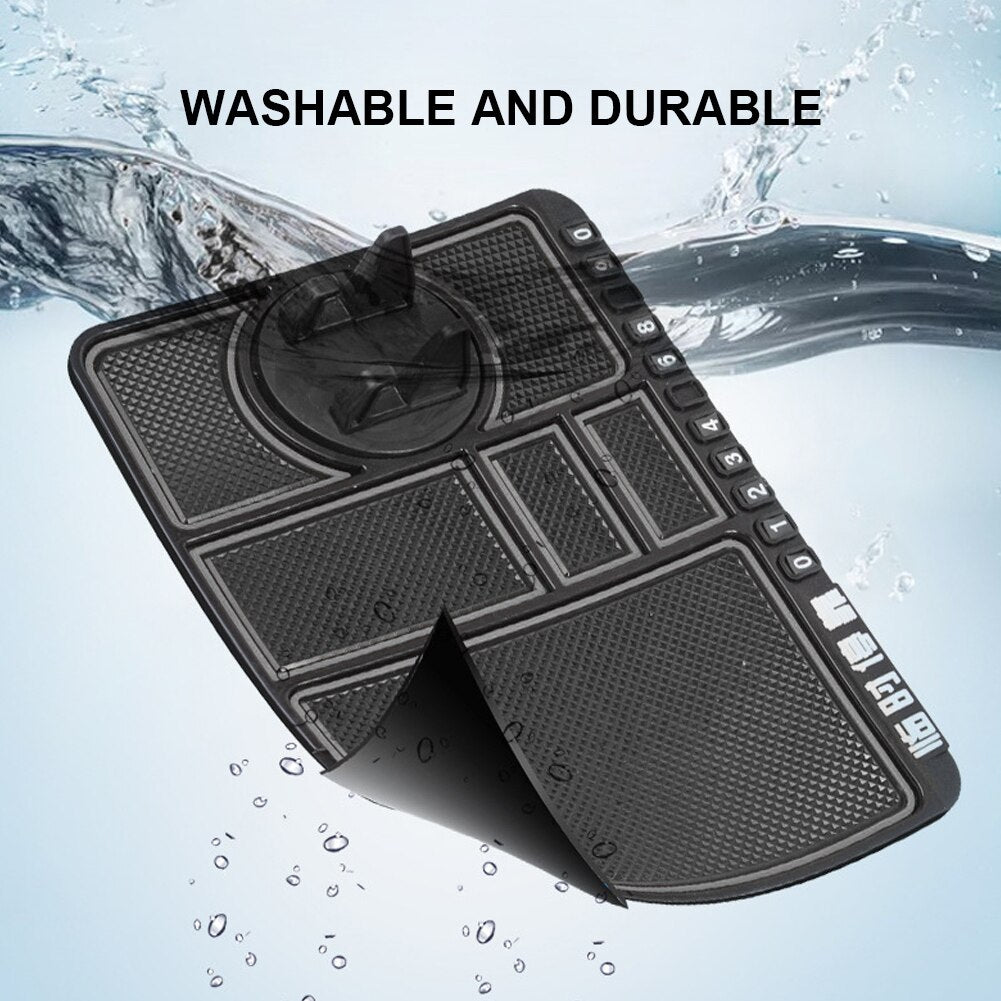 Car Dashboard Anti-Slip Mat Auto Phone Cushion PVC For Mobile Phone Bracket Navigation Storage Cushion Car Interior Accessories