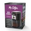 Mr. Coffee 12-Cup Automatic Burr Grinder Black Precision Grinding for all Coffee types in Black