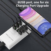 30W Multi-port USB Charger 5V 2A Cell Phone Fast Charging Station USB Charging Hub USB Wall Charger With LED Power Indicator