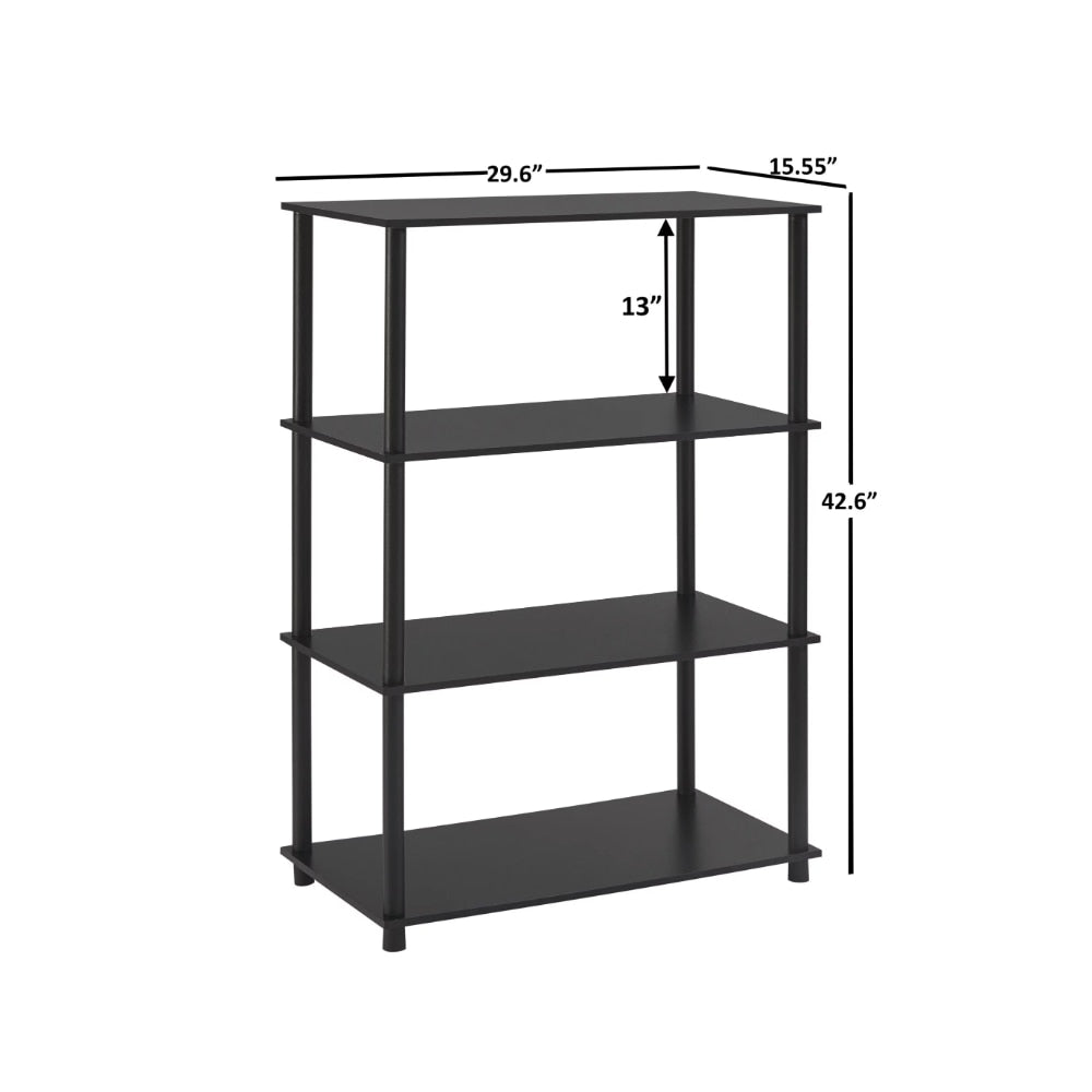 2023 New Mainstays No Tools 4-Shelf Storage Bookcase