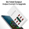 30W Universal 6 Port USB Phone Charger Travel Wall Power Fast Charging Station EU/US USB Charger Hub Adapter For iPhone Samsung