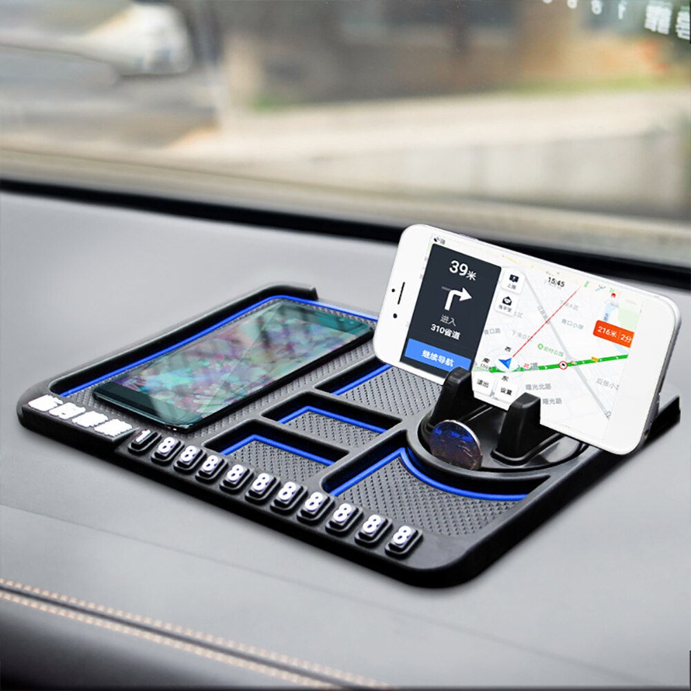 Car Dashboard Anti-Slip Mat Auto Phone Cushion PVC For Mobile Phone Bracket Navigation Storage Cushion Car Interior Accessories