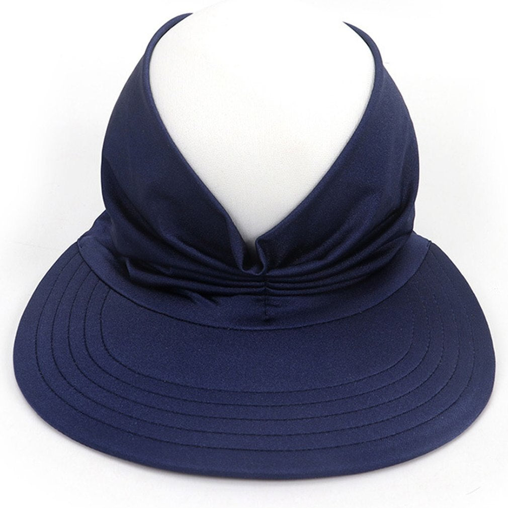 Flexible Adult Hat for Women Anti-UV Wide Brim Visor Hat Easy To Carry Travel Caps Fashion Beach Summer Sun Protection Hats