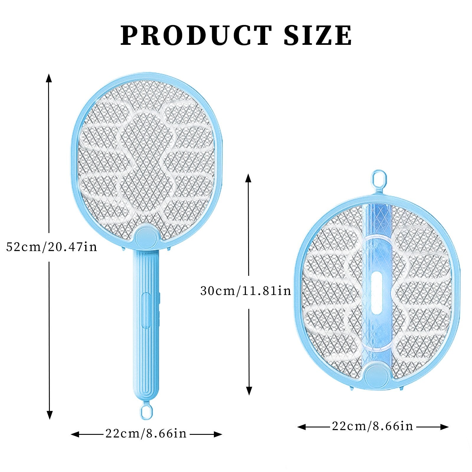 USB Bug Zapper Type-C Charging Foldable Wall-mounted Insect Repellent Handheld 225mAh 3 Mosquito Killing Modes for Home Bedroom