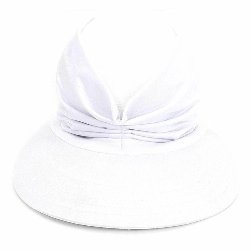 Flexible Adult Hat for Women Anti-UV Wide Brim Visor Hat Easy To Carry Travel Caps Fashion Beach Summer Sun Protection Hats